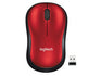 Logitech Wireless Mouse M185 RED EWR2 910-002237