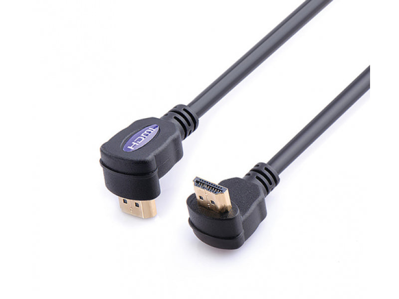 Reekin HDMI Kabel - 1 0 Meter - FULL HD 2x 90° (High Speed w. Ethernet)