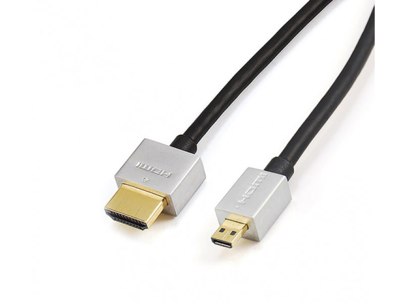 Reekin HDMI Kabel - 1 0 Meter - FULL HD Ultra Slim Micro (Hi-Speed w. Eth.)