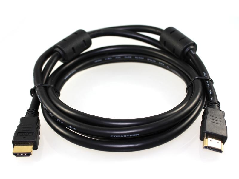 Reekin HDMI Kabel - 2 0 Meter - FERRIT FULL HD (High Speed with Ethernet)