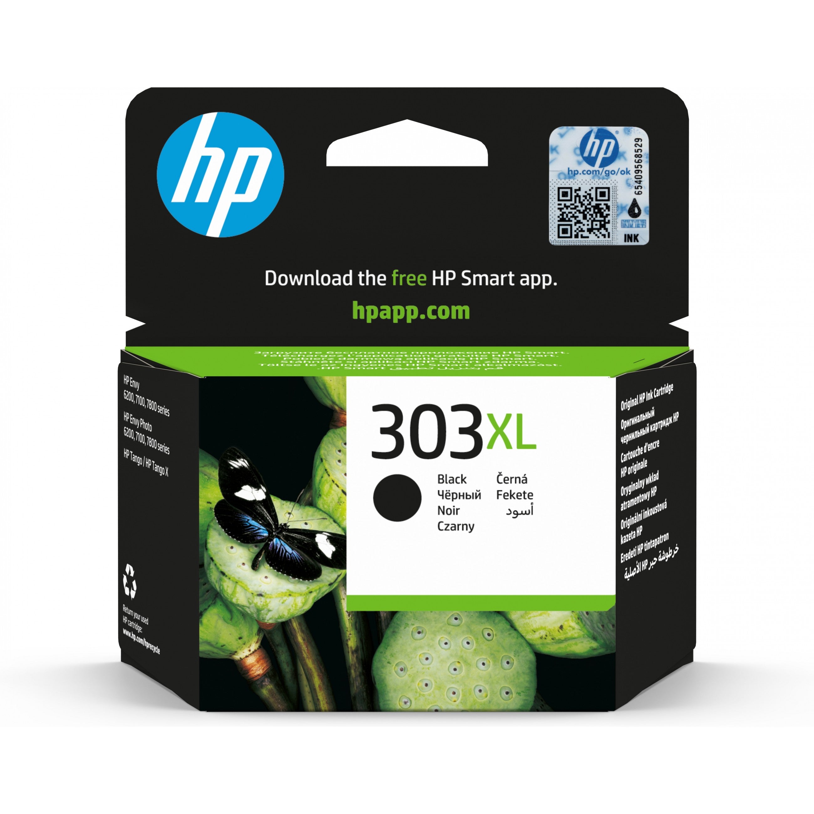 HP Druckerpatrone Tintenpatrone 303XL T6N04AE Schwarz bis zu 600 Seiten ISO/IEC 24711