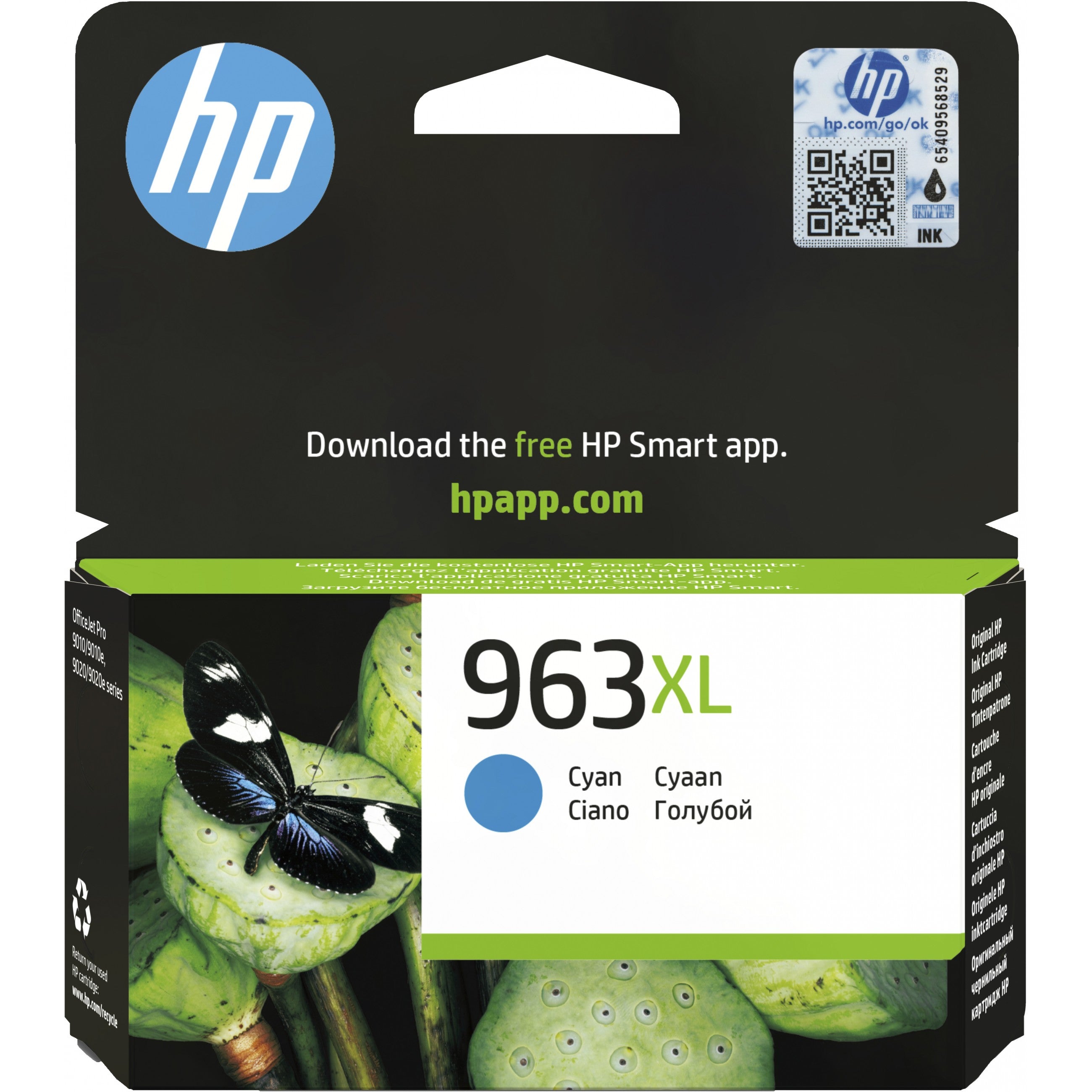 HP Druckerpatrone Tintenpatrone 963XL 3JA27AE Cyan