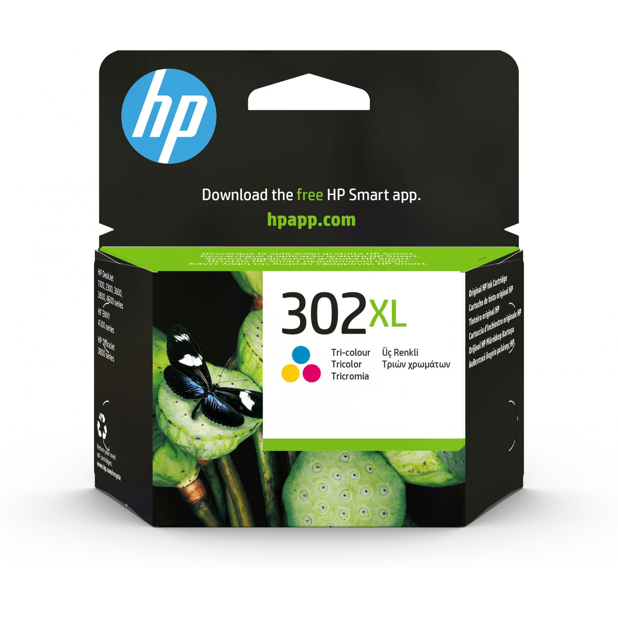 HP Druckerpatrone Tintenpatrone 302 XL F6U67AE Color (Cyan/Magenta/Gelb)