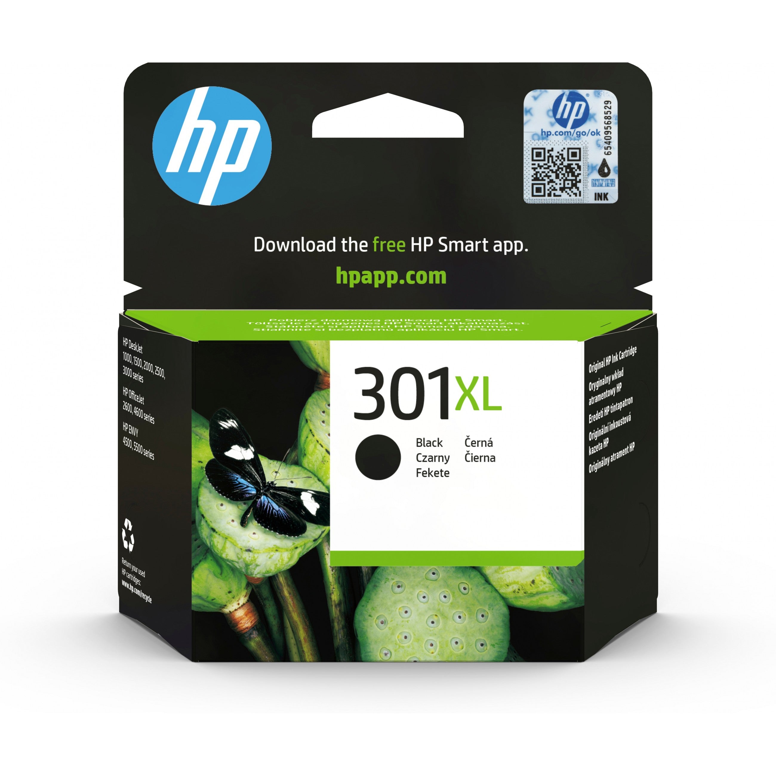 HP Druckerpatrone Tintenpatrone 301XL CH563EE Schwarz