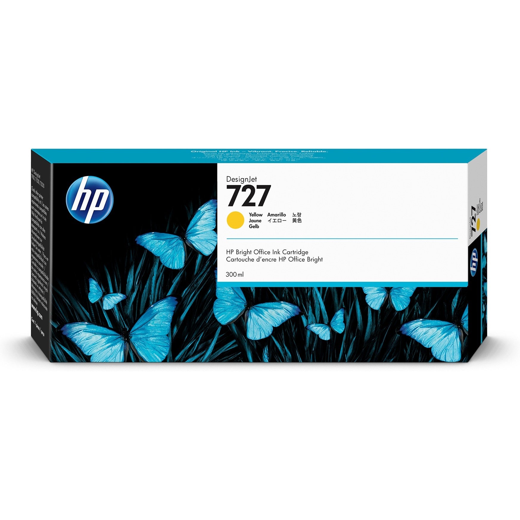 HP Druckerpatrone Tintenpatrone 727 F9J78A Gelb