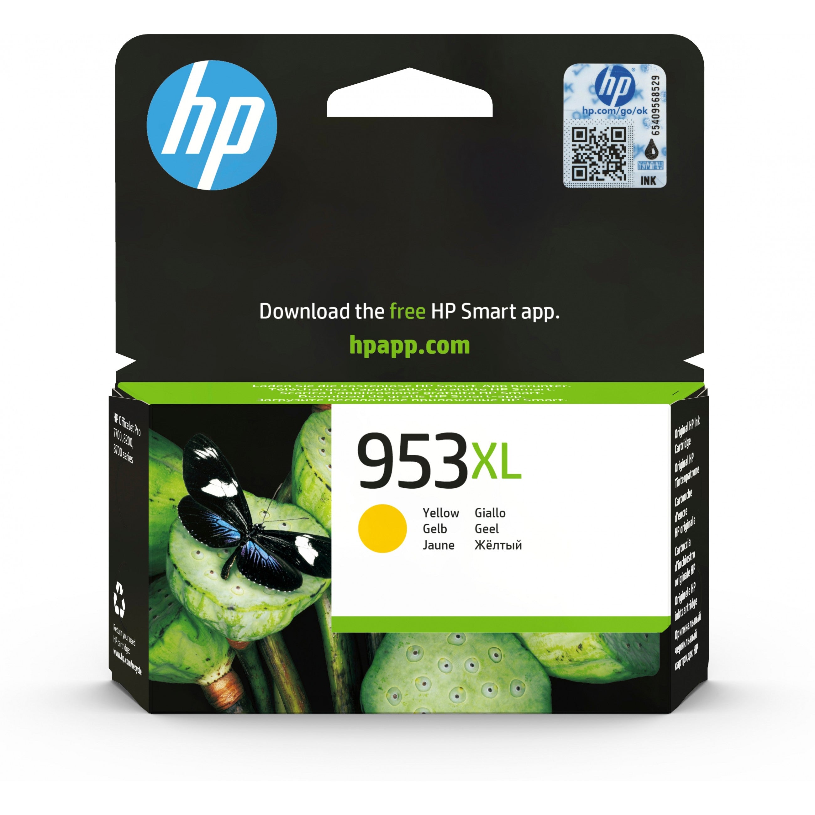 HP Druckerpatrone Tintenpatrone 953XL F6U18AE Gelb