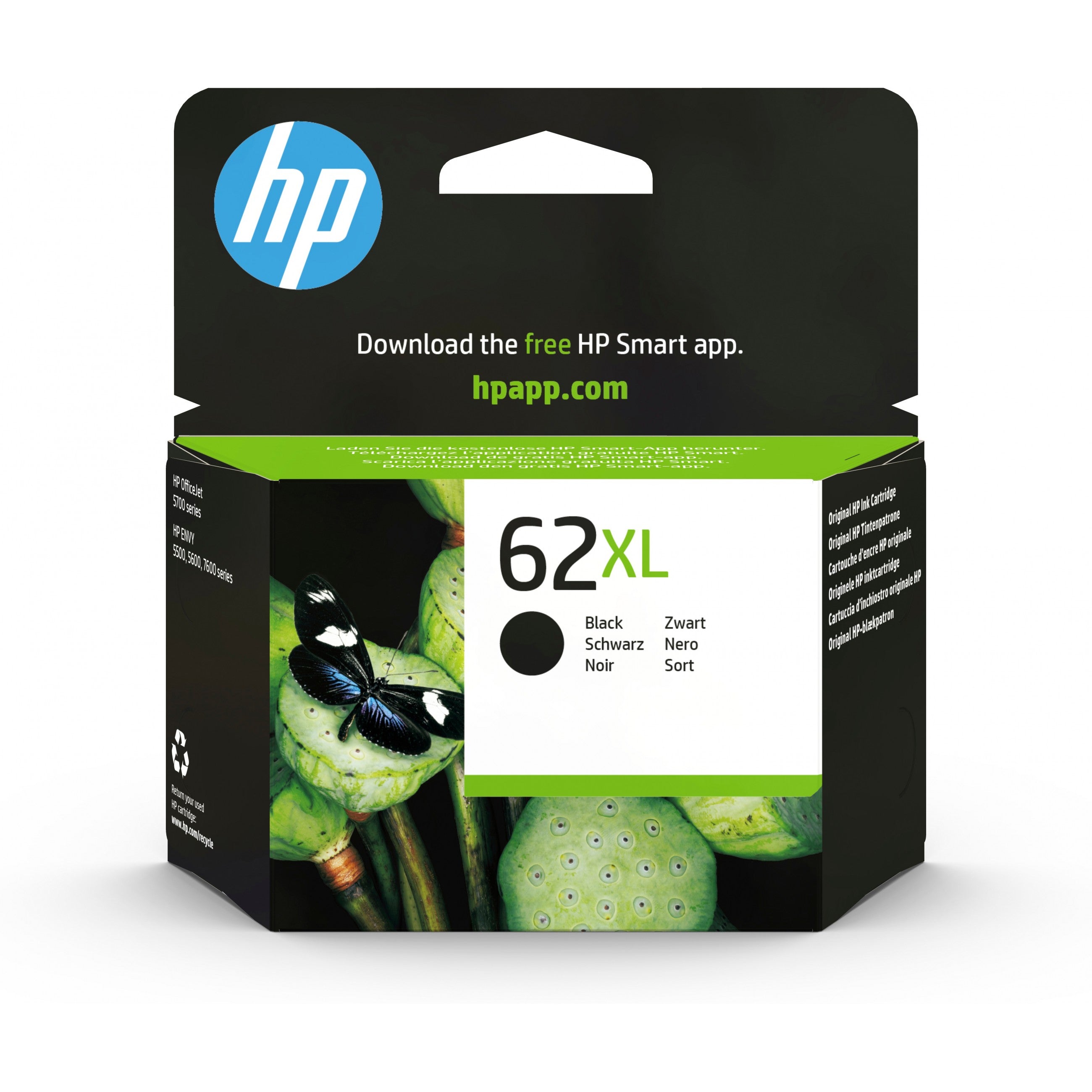 HP Druckerpatrone Tintenpatrone 62XL C2P05AE Schwarz