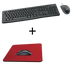 Logitech PC Tastatur SET Kabel QWERTZ USB Maus Mouse inklusive Mauspad Gratis