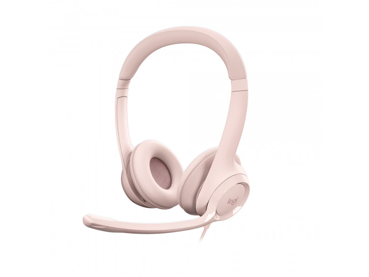 Logitech H390 USB Computer Headset -ROSE-EMEA-914 981-001281