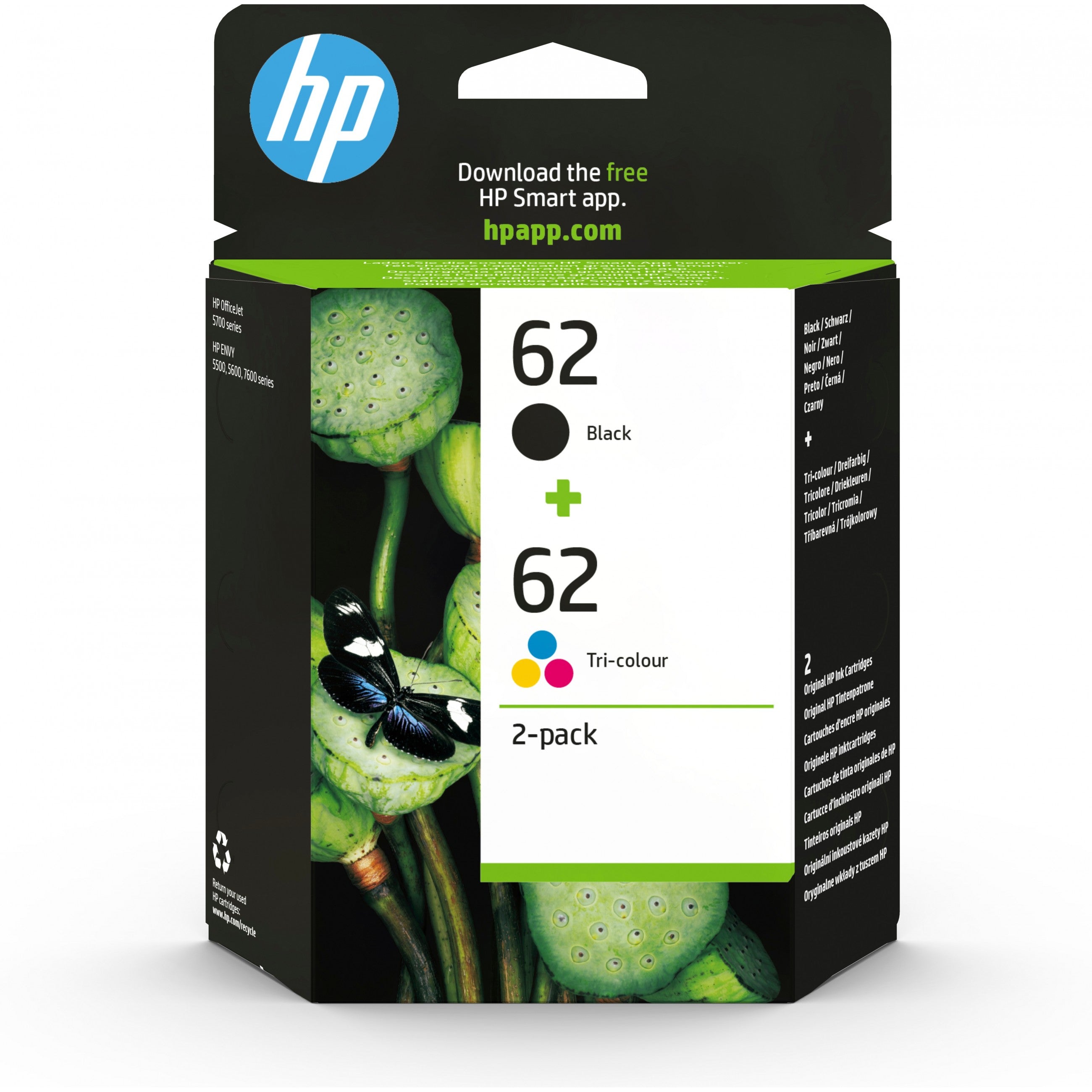 HP Druckerpatrone Tintenpatrone 62 N9J71AE Schwarz & Color (Cyan/Magenta/Gelb)