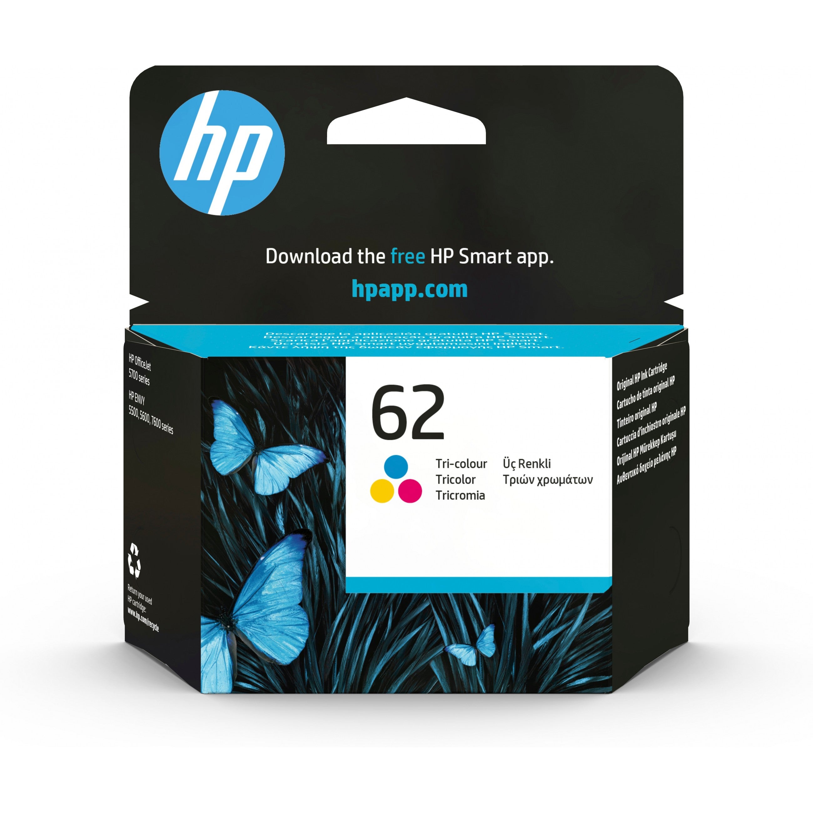 HP Druckerpatrone Tintenpatrone 62 C2P06AE Color (Cyan/Magenta/Gelb)