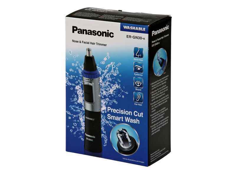 Panasonic Nasen- und Gesichtshaar Trimmer Wet/Dry ER-GN-30K Batteriebetrieb