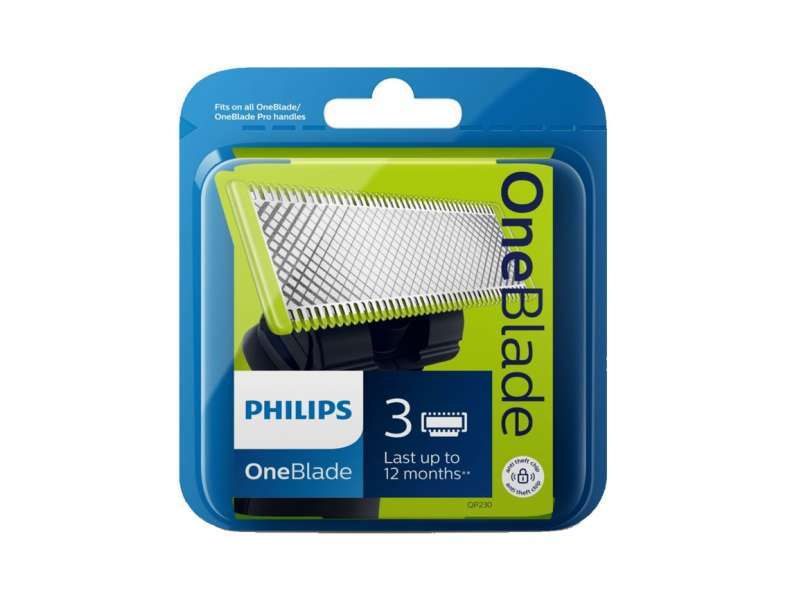 Philips OneBlade Ersatzklinge 3x Original Rasierklingen QP230/50