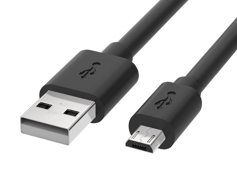 Reekin Kabel (USB-MicroUSB) 3 Meter (Schwarz)