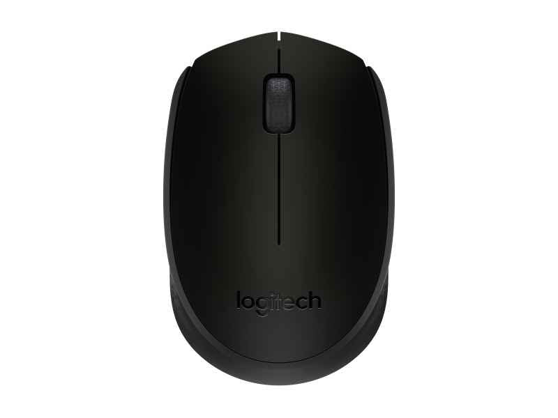 Logitech Maus B170 Wireless Optisch Schwarz 1000 dpi 3 Tasten 910-004798