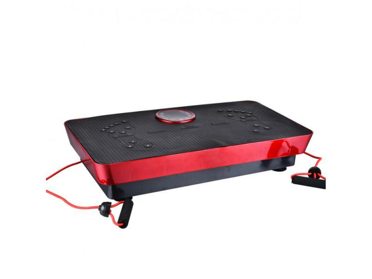 Fitness Body Magnetic Therapy Vibration Plate + Music 73cm (Schwarz-Rot)