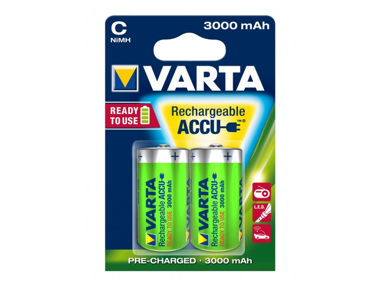 Varta Akku NiMH Baby C HR14  1.2V/3000mAh Ready2Use (2-Pack) 56714 101 402