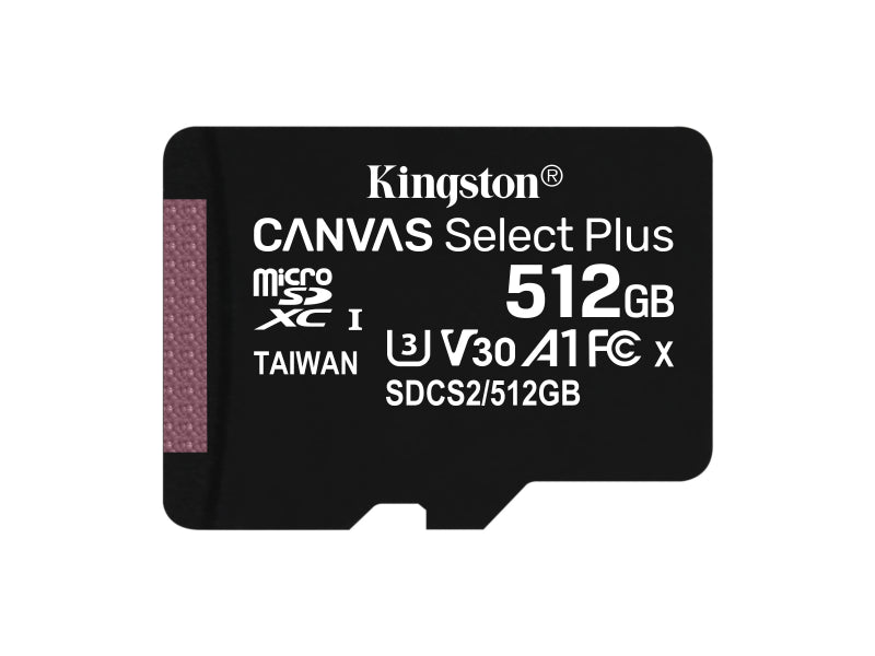 Kingston Canvas Select Plus micSDXC 512GB UHS-I SDCS2/512GBSP