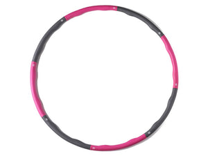 Foam Hula Hoop 95cm (Pink-Grau) 8-teilig