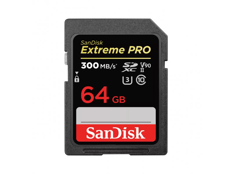 SDXC CARD SanDisk Extreme PRO UHS-II V90 300MB/s 64 GB SDSDXDK-064G-GN4IN