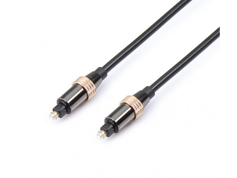 Reekin Toslink optisches Audio-Kabel - 1 0m PREMIUM (Schwarz)