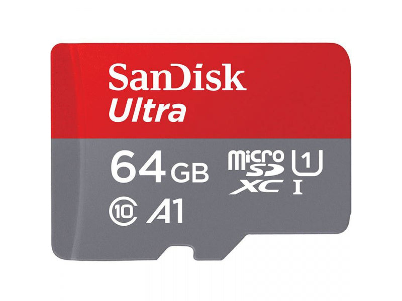 SanDisk Ultra 64GB microSDXC 140MB/s+SD Adapter SDSQUAB-064G-GN6I