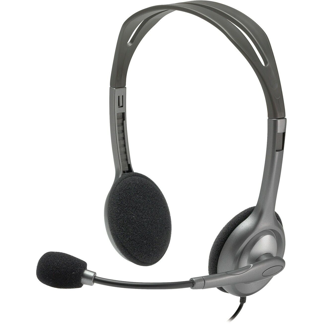 Logitech H110 Grau, Kopfbügel, Headset mit Geräuschunterdrückung, 3,5 mm