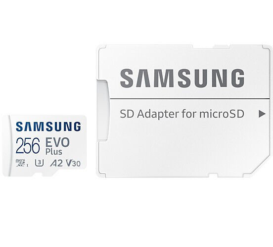 SAMSUNG EVO Plus 256GB, Micro-SD Speicherkarte 256 GB 130 MB/s +Adapter